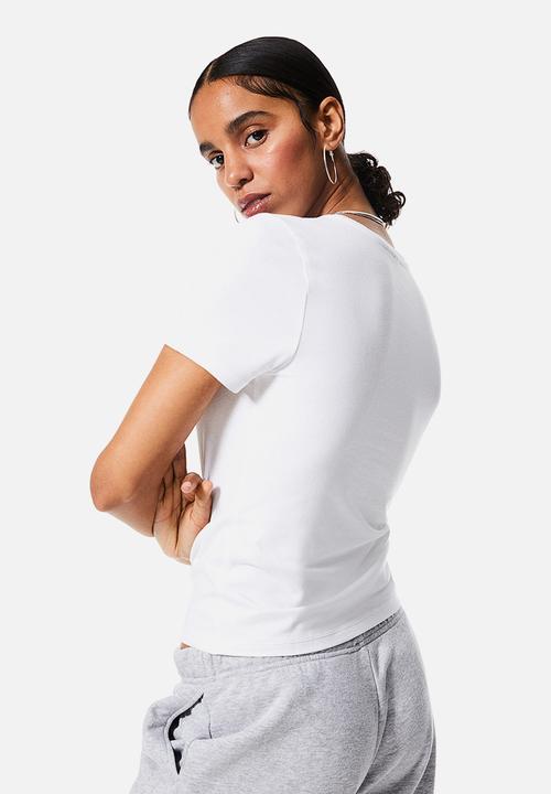 H&M - Fitted T-shirt - white
