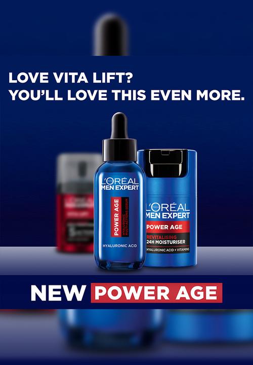 L'Oreal Men Expert - Men Expert Power Age Anti-Ageing Hyaluronic Acid Face Mosituriser