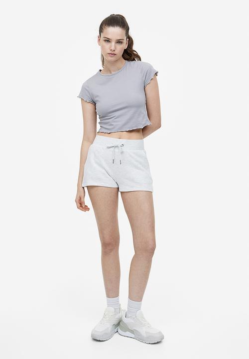 H&M - Sweatshorts - light grey marl
