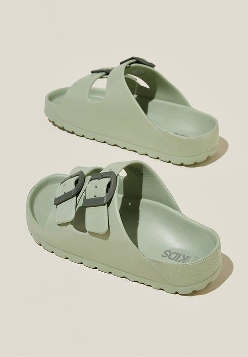 Cotton On - Twin strap slide - gumnut green/swag green