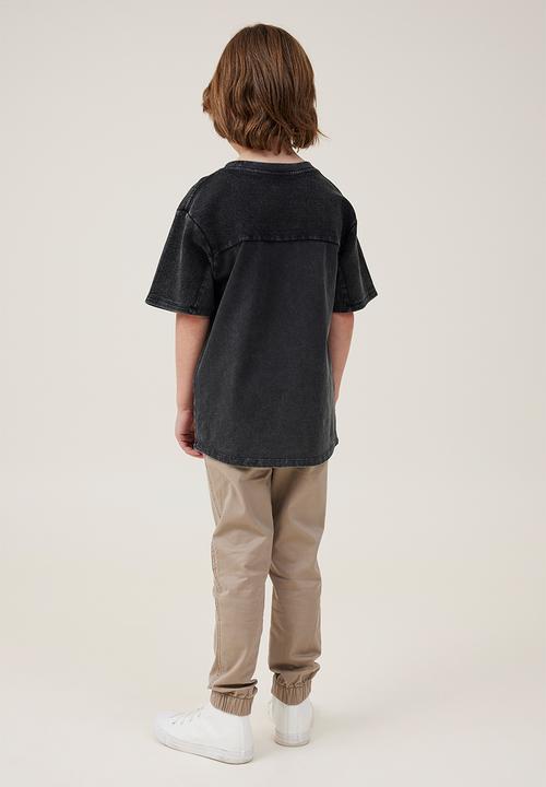 Cotton On - Will cuffed chino pant - washed stone