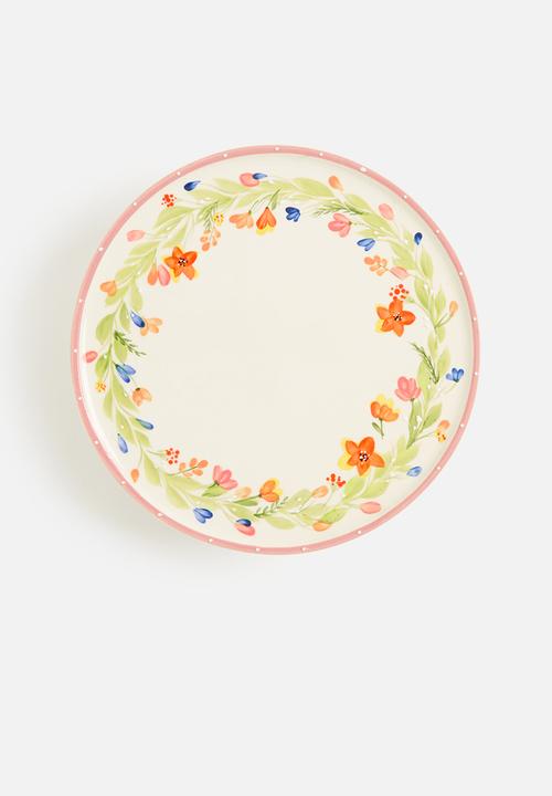 Urchin Art - Flora Cake Stand - Multi