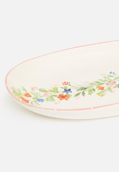 Urchin Art - Flora Serving Platter - multi 