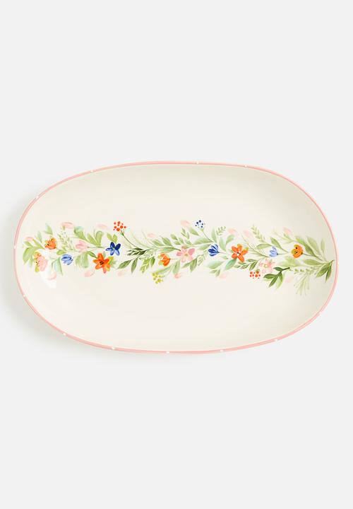 Urchin Art - Flora Serving Platter - multi 