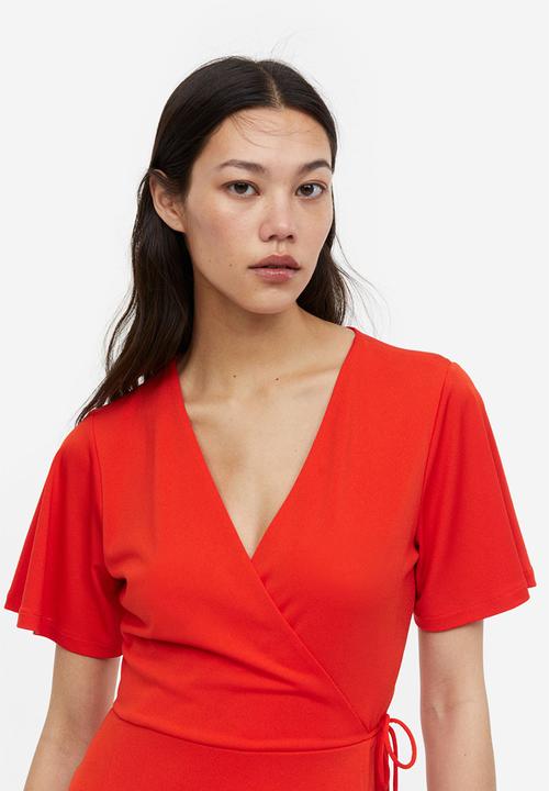 H&M - Jersey wrap dress - red