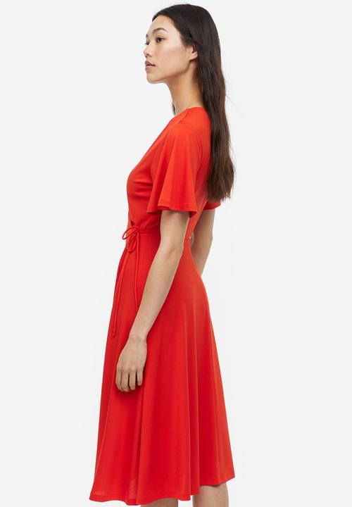 H&M - Jersey wrap dress - red