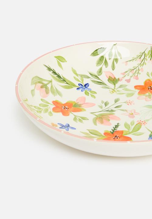 Urchin Art - Flora Medium Serving Bowl - Multi