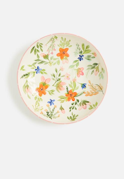 Urchin Art - Flora Medium Serving Bowl - Multi