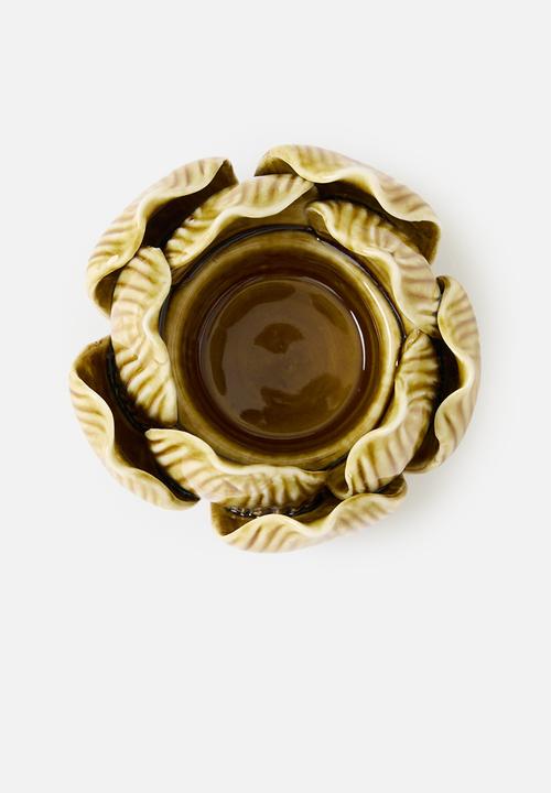 H&S - Arti Tealight Holder - light brown