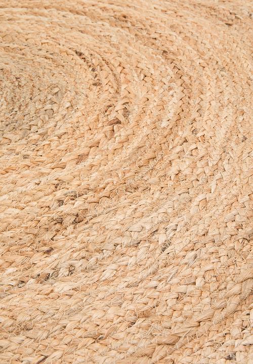 H&S - Braided jute outdoor rug - light brown