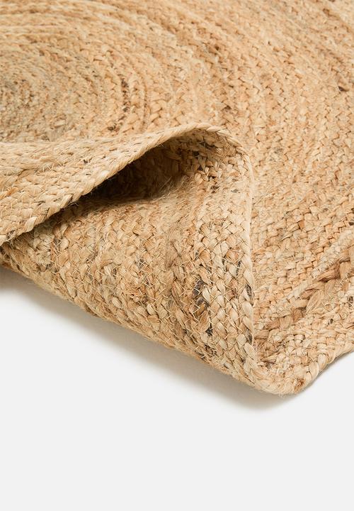 H&S - Braided jute outdoor rug - light brown