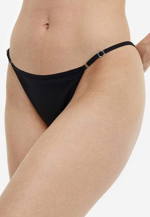 H&M - Tanga bikini bottoms - black