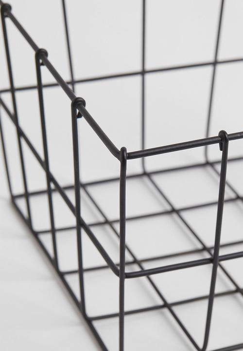 H&M - Large metal wire basket - black