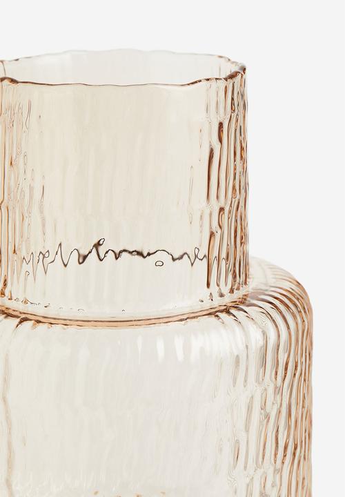 H&M - Large glass vase - beige