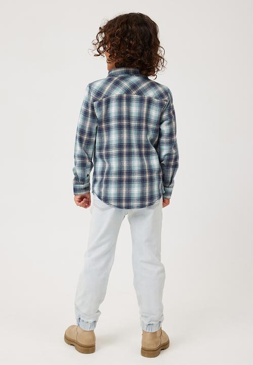 Cotton On - Slouch jogger jean - bells light blue