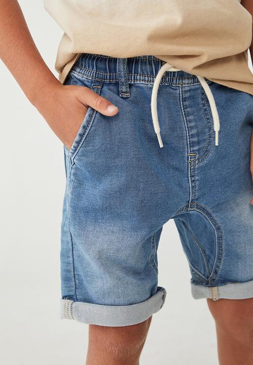 Cotton On - Slouch fit short - byron mid blue