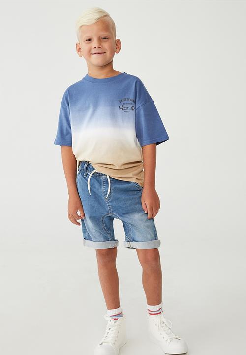 Cotton On - Slouch fit short - byron mid blue