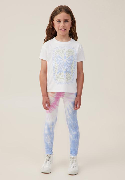 Cotton On - Poppy short sleeve print tee - vanilla/positive energy