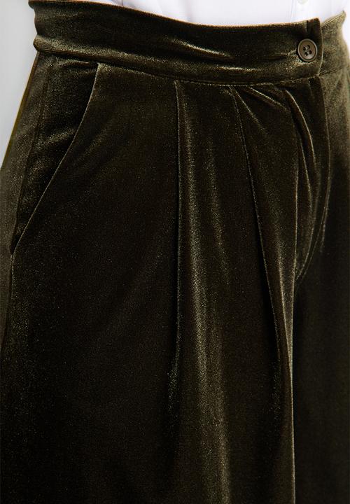 Trendyol - Corduroy trousers - khaki