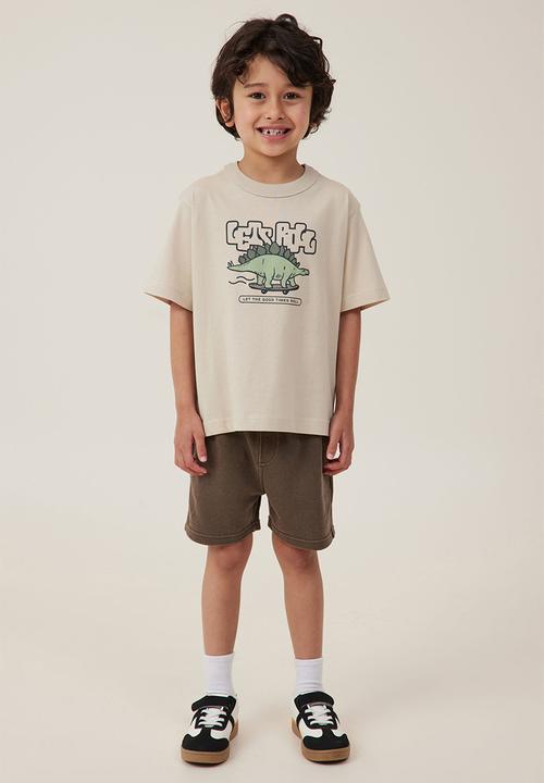 Cotton On - Jonny short sleeve print tee - rainy day/lets roll