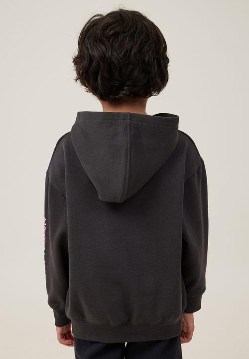 Cotton On - License emerson hoodie - lcn dis phantom/mickey smiley face