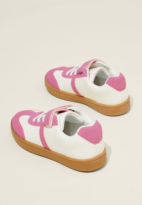 Cotton On - Lenny retro sneaker - pink gerbera/ecru