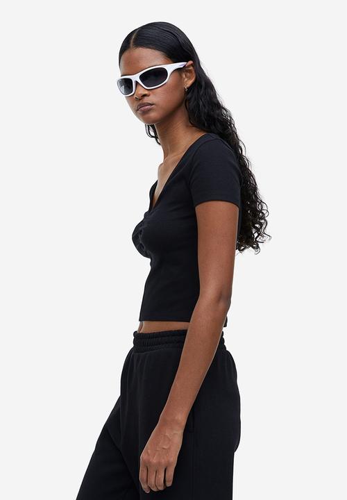 H&M - Ribbed top - black