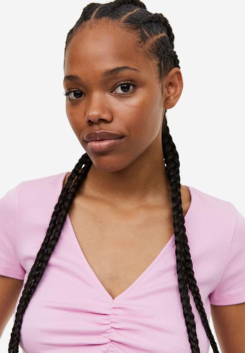 H&M - Ribbed top - light pink