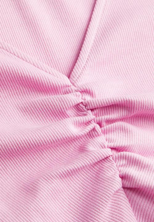 H&M - Ribbed top - light pink