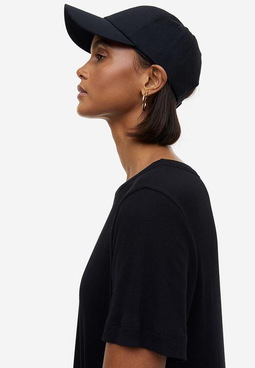 H&M - Ribbed jersey dress - black