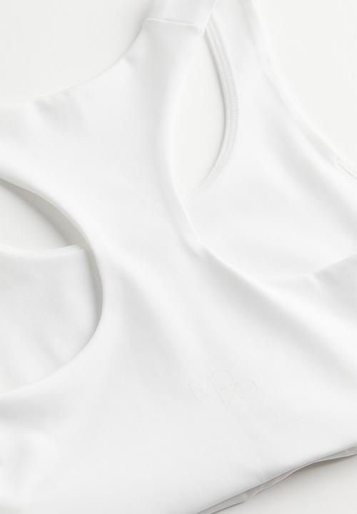 H&M - Drymove™ medium support sports bra - white