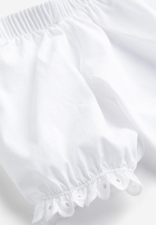 H&M - Off-the-shoulder cotton top - white