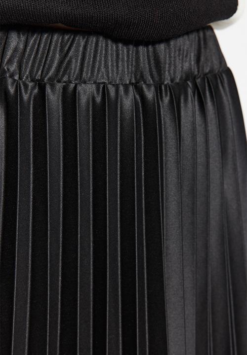 Trendyol - Pleated woven skirt - black