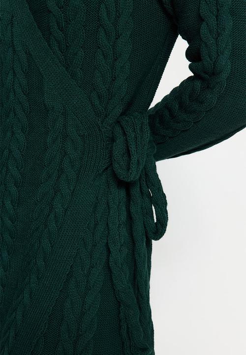 Trendyol - Fitted evening dress - emerald green