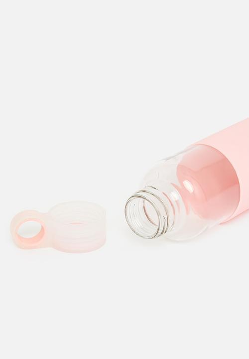 Excellent Houseware - Glass water bottle - pink