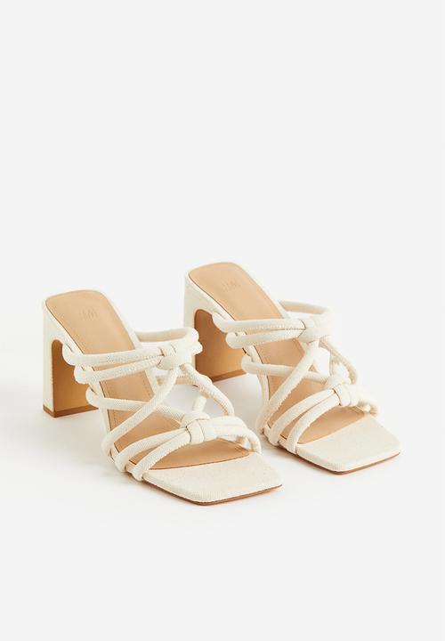 H&M - Square-toe mules - white