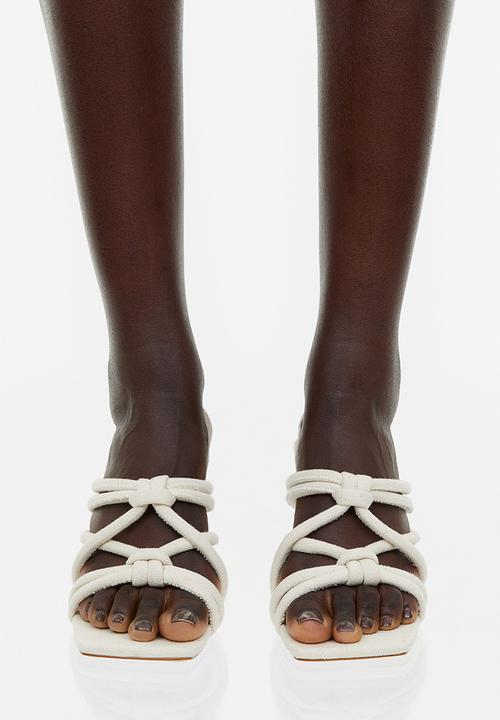 H&M - Square-toe mules - white