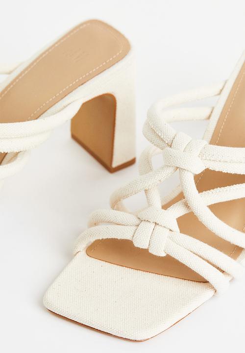 H&M - Square-toe mules - white