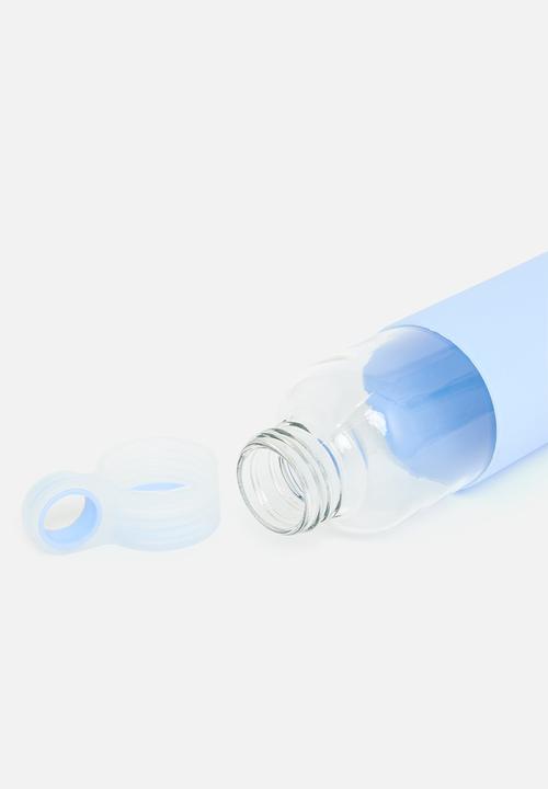 Excellent Houseware - Glass water bottle - blue
