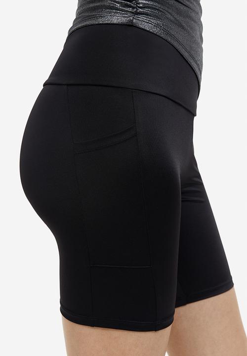 H&M - Pocket-detail cycling shorts - black