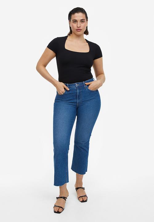 H&M - Square-neck top - black