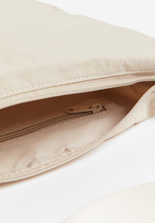 H&M - Nylon shoulder bag - light beige