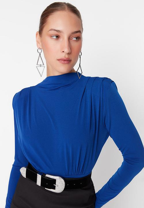 Trendyol - Smart knitted bodysuit - cobalt