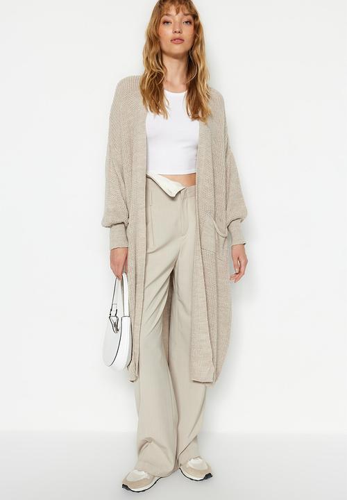 Trendyol - Maxi cardigan - stone