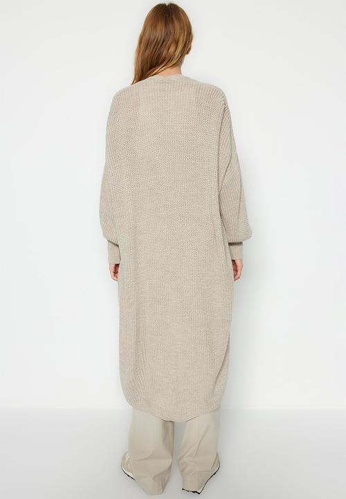 Trendyol - Maxi cardigan - stone