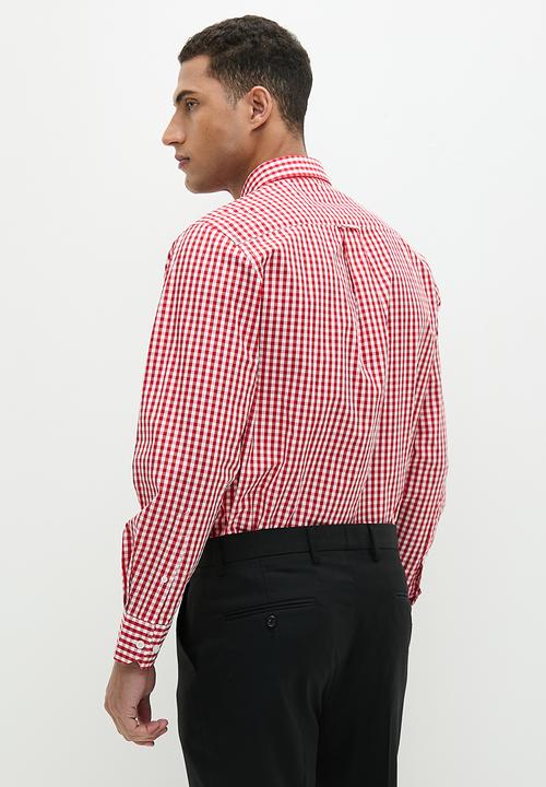 Pringle of Scotland - Pringle arnold long sleeve shirt - red 