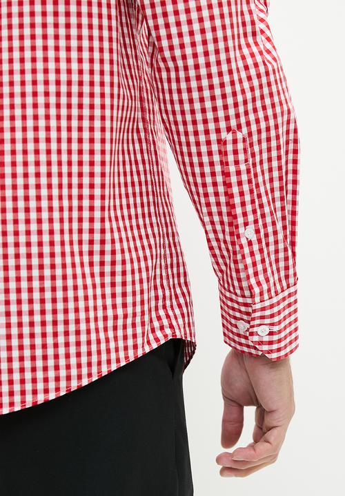 Pringle of Scotland - Pringle arnold long sleeve shirt - red 