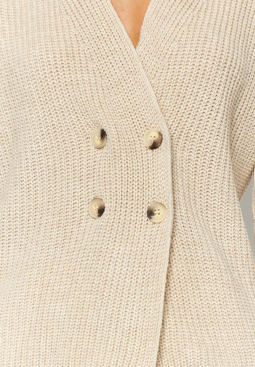 Trendyol - Jacket look cardigan - stone