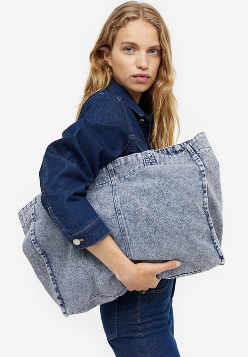 H&M - Denim shopper - denim blue washed out