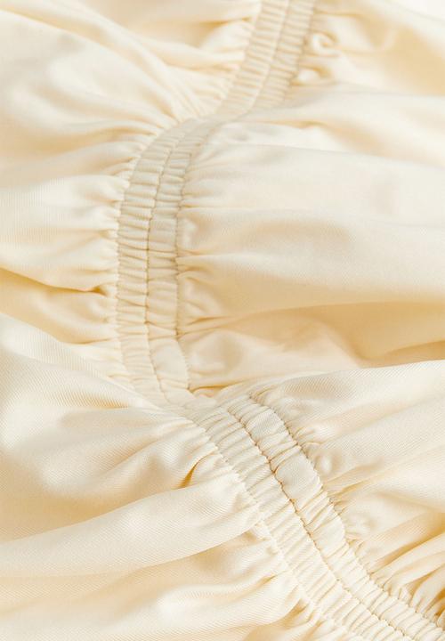 H&M - Ruched dress - cream